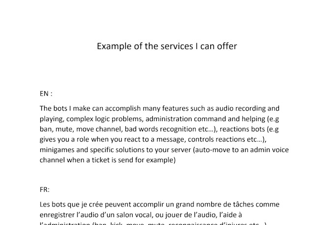 make a custom discord bot